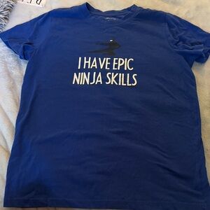 BCG Blue Kids Tee with Ninja Graphic